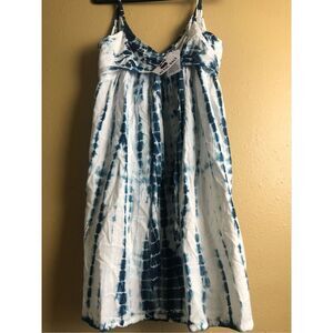 NWT Attic Salt Medium Tie Dye Spaghetti Strap Dress Boho Festival
